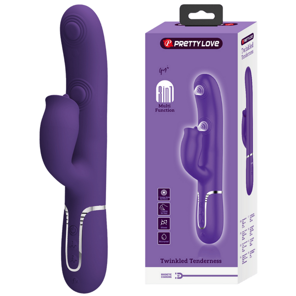 Pretty Love Gigi – 3-in-1 Multi-Function Rabbit Vibrator with 7 Settings Dark Purple > Vibrators > Ladies > Rabbit