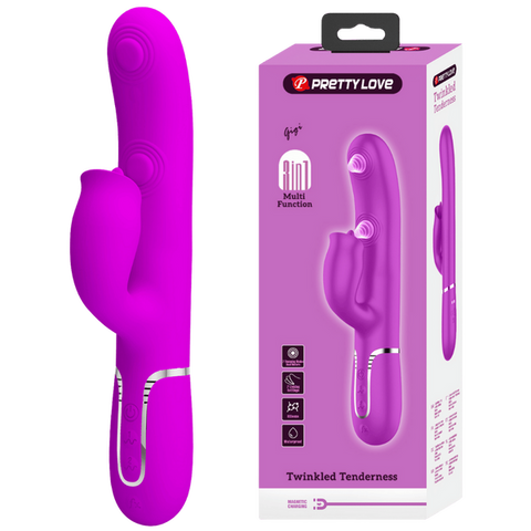 Pretty Love Gigi 3in1 – Multi-Function Rabbit Vibrator with Dual Stimulation Pink > Vibrators > Ladies > Rabbit