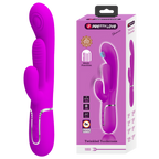 Shania 4in1 Multi-Function Rabbit Vibrator – Velvet Silicone 7 Vibration Settings Pink > Vibrators > Ladies > Rabbit