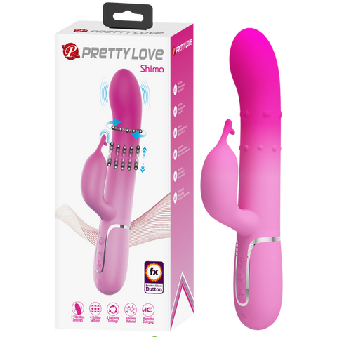 Pretty Love Shima Rechargeable – Rabbit Vibrator with Twin Motors and 7 Vibration Modes One Size > Vibrators > Ladies > Rabbit
