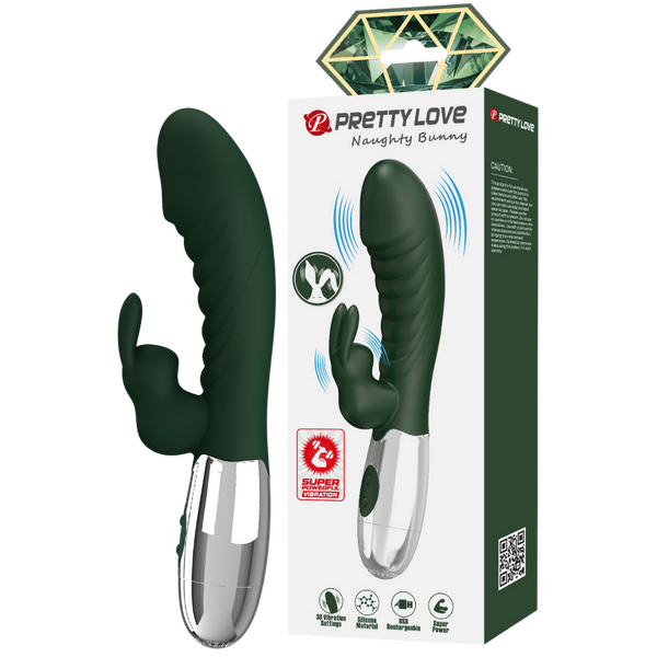 Rechargeable Naughty Bunny – Dual-Motor Silicone G-Spot and Clitoral Vibrator One Size > Vibrators > Ladies > Rabbit Multi