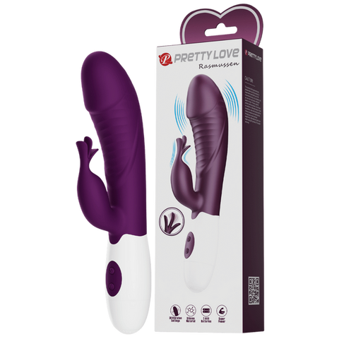 Rasmussen Dual Stimulator – G-Spot and Clitoral Vibrator with 30 Frequencies Purple > Vibrators > Ladies > Rabbit