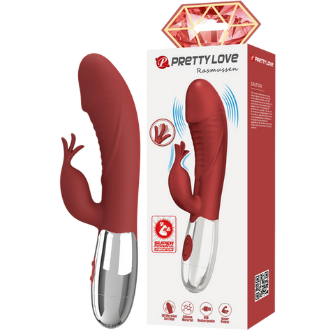 Rasmussen Rechargeable Dual-Motor Silky Silicone G-Spot and Clitoral Vibrator One Size > Vibrators > Ladies > Rabbit