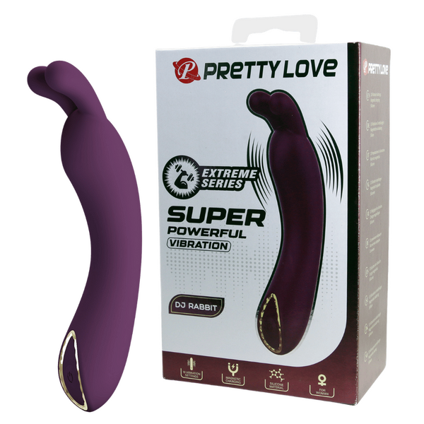 DJ Rabbit – Rechargeable Silicone 10-Function Super Powerful G-Spot Rabbit Vibrator One Size > Vibrators > Ladies > Rabbit
