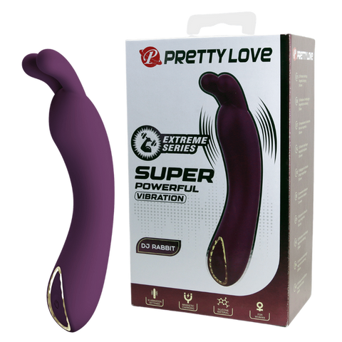 DJ Rabbit – Rechargeable Silicone 10-Function Super Powerful G-Spot Rabbit Vibrator One Size > Vibrators > Ladies > Rabbit