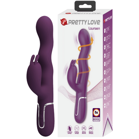 Laursen Rechargeable – Luxury Magnetic Charging G-Spot and Clitoral Vibrator Purple > Vibrators > Ladies > Rabbit