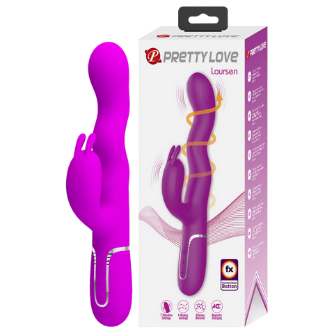 Laursen Rechargeable – Luxury Magnetic Charging G-Spot and Clitoral Vibrator Pink > Vibrators > Ladies > Rabbit