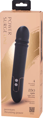 Power Surge One – Waterproof Silicone Thrusting Vibrator with USB Charging Default Title > Sex Toys For Ladies > G-Spot Vibrators