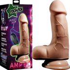 Fuzzy 7" Vibrating Dildo (Flesh) One Size > Dildos > Realistic Dildos