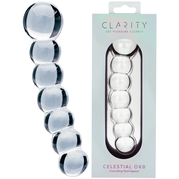 Celestial Orb – 5.4 Inch Handblown Borosilicate Glass Double-Ended Dildo One Size > Glass > Dildos