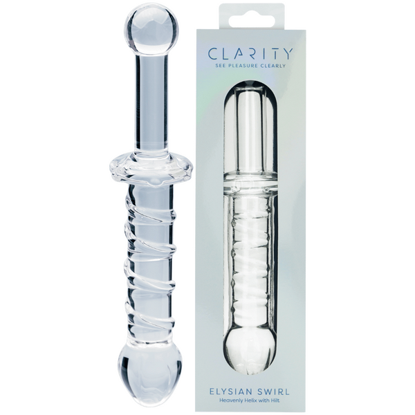 Elysian Swirl – Handblown Borosilicate Glass 5.6 Inch Dildo One Size > Glass > Dildos