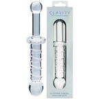Elysian Swirl Handblown Borosilicate Glass 5.6 Inch Spiral Textured Dildo One Size > Glass > Dildos