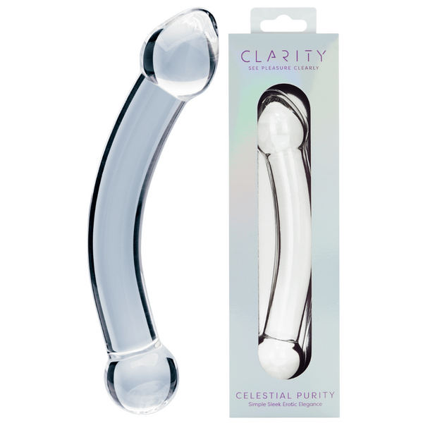 Celestial Purity – 6.6 Inch Double-Ended Glass Dildo One Size > Glass > Dildos