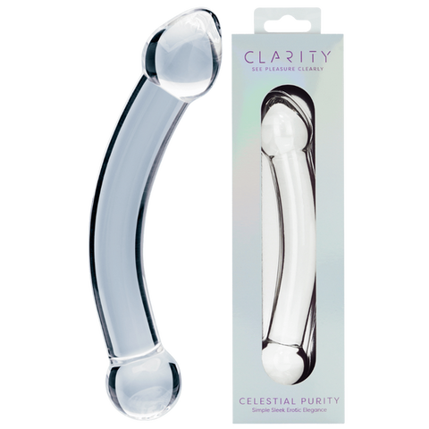 Celestial Purity – 6.6 Inch Double-Ended Glass Dildo One Size > Glass > Dildos
