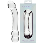 Celestial Ridge Borosilicate Glass Double-Ended Dildo – 6.4 Inch Sculpted Ridges One Size > Glass > Dildos