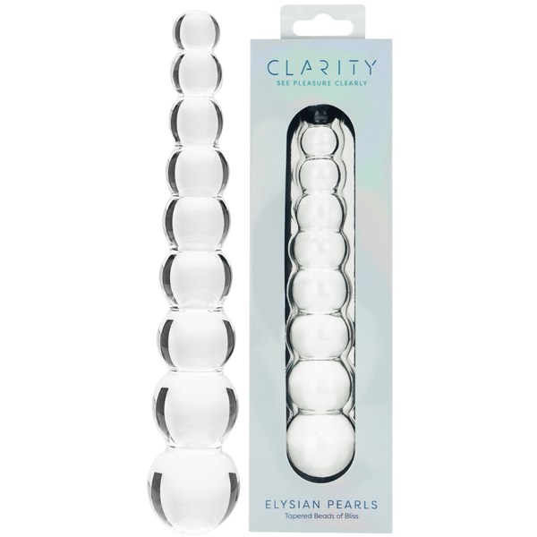 Elysian Pearls – 6.7 Inch Borosilicate Glass Dildo One Size > Glass > Dildos
