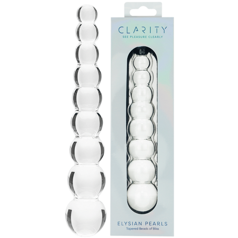 Elysian Pearls – 6.7 Inch Borosilicate Glass Dildo One Size > Glass > Dildos