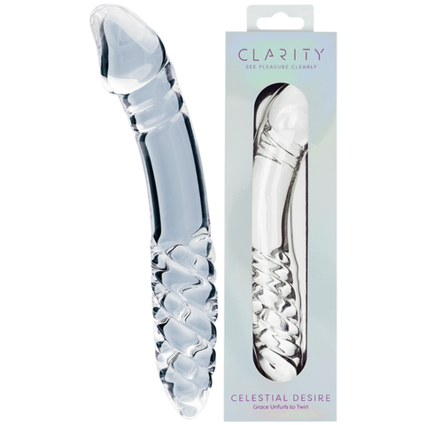 Celestial Desire – 7.4 Inch Double-Ended Borosilicate Glass Dildo One Size > Glass > Dildos