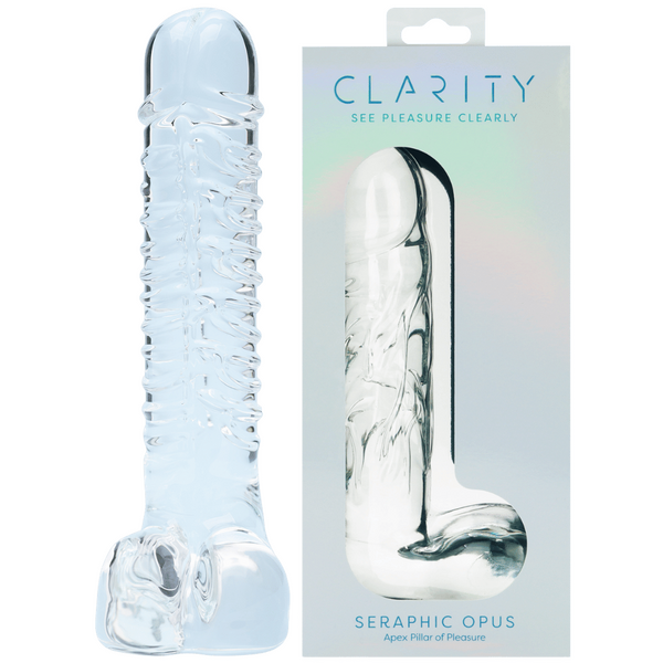 Seraphic Opus – Handblown 7.2 Inch Body-Safe Borosilicate Glass Dildo One Size > Glass > Dildos
