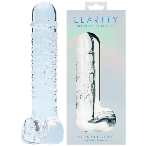 Seraphic Opus – Handblown 7.2 Inch Body-Safe Borosilicate Glass Dildo One Size > Glass > Dildos