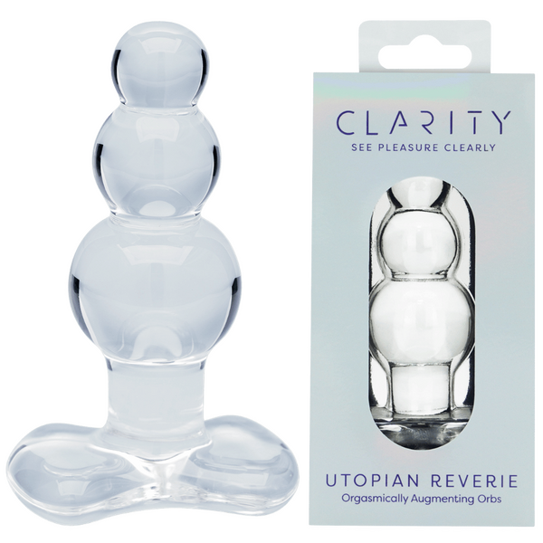 Utopian Reverie – Handcrafted 3.6 Inch Glass Anal Beads Toy One Size > Glass > Dildos