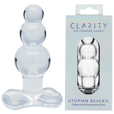 Utopian Reverie – Handcrafted 3.6 Inch Glass Anal Beads Toy One Size > Glass > Dildos