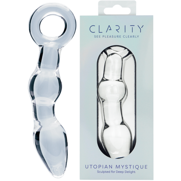 Utopian Mystique – 5.2 Inch Ribbed Glass Anal Dildo One Size > Glass > Dildos