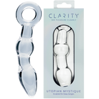 Utopian Mystique 5.2 Inch Ribbed Borosilicate Glass Anal Dildo One Size > Glass > Dildos