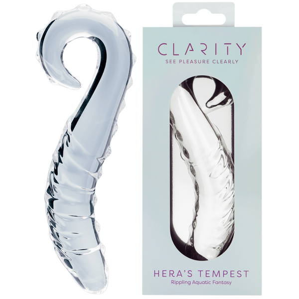 Hera’s Tempest – Premium Borosilicate 5.5 Inch Curved Glass Dildo One Size > Glass > Dildos