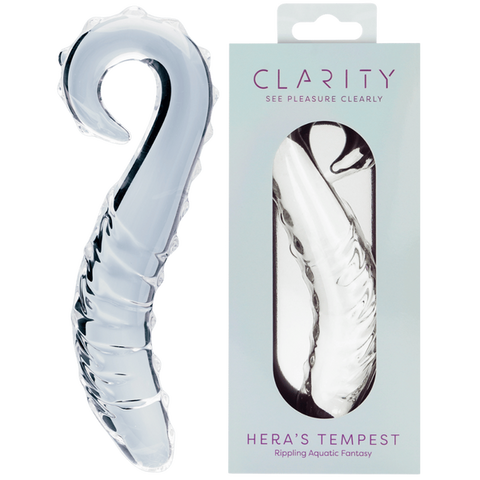 Hera’s Tempest – Premium Borosilicate 5.5 Inch Curved Glass Dildo One Size > Glass > Dildos