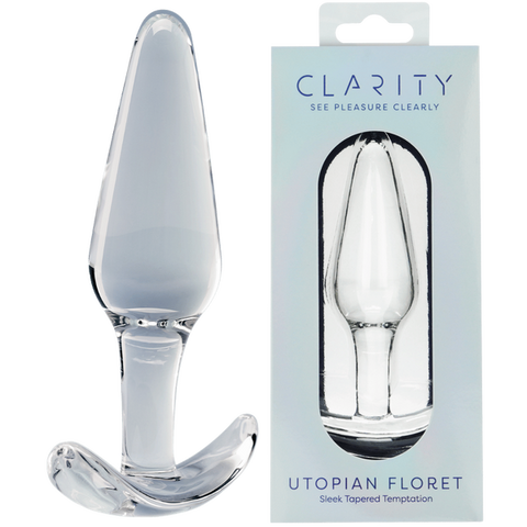 Utopian Floret – Handcrafted 4.3 Inch Glass Butt Plug > Glass > Toys