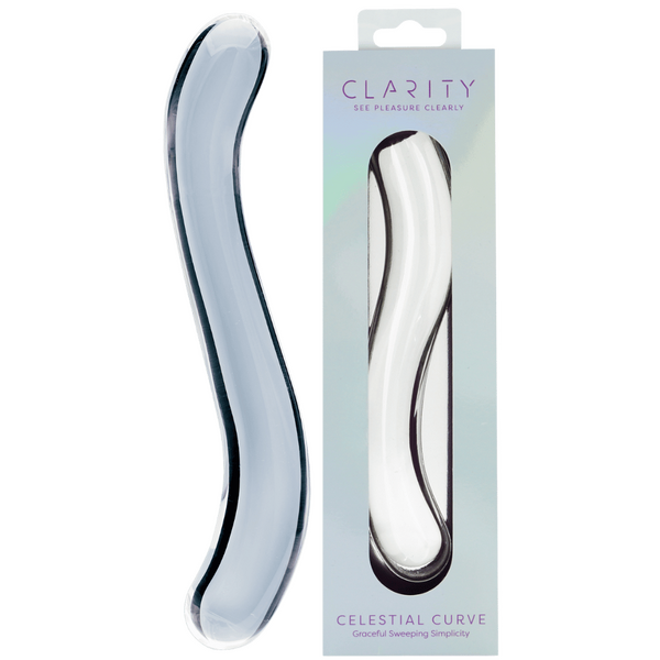 Celestial Curve – 7.1 Inch Handblown Borosilicate Glass Double-Ended Dildo One Size > Glass > Dildos