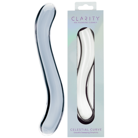 Celestial Curve – 7.1 Inch Handblown Borosilicate Glass Double-Ended Dildo One Size > Glass > Dildos