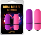 Laviva Dual Bullet Combo – Waterproof Silicone-Coated Dual Bullet Vibrator with 7 Functions One Size > Vibrators > Mini Vibrators