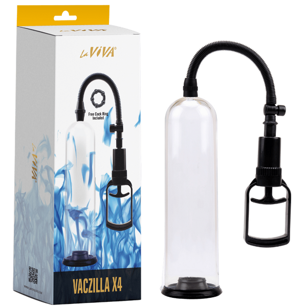 Vaczilla X4 Powerful And Efficient Safe Quick Release Penis Pump With 7 Inch TPR Sleeve And ABS Plastic Cylinder One Size > Pumps > Penis Pumps
