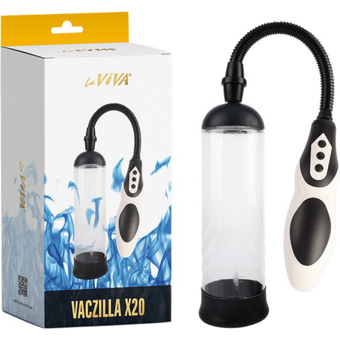 Vaczilla X20 Rechargeable Penis Pump with Silicone Sleeve and Penis Ring - 8 Intensity Levels Penis Pump One Size > Pumps > Penis Pumps Electric