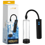 Vaczilla X21 (Black) – USB Rechargeable 3-Speed Cylinder Pump With Silicone Sleeve and Penis Ring One Size > Pumps > Penis Pumps Electric