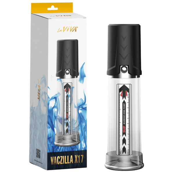 Vaczilla X17 Warrior – Easy-Use Cylinder Pump with Silicone Sleeve and Penis Ring One Size > Pumps > Penis Pumps Electric