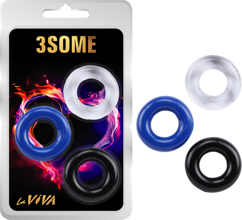 3Some Cockring Set – Cockring Set One Size > Cock Ring > Sets
