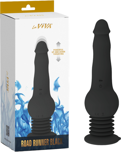 La Viva Road Runner – Rechargeable Vibrating Rotating Thrusting Vibrator Black > Vibrators > Standard Vibrators