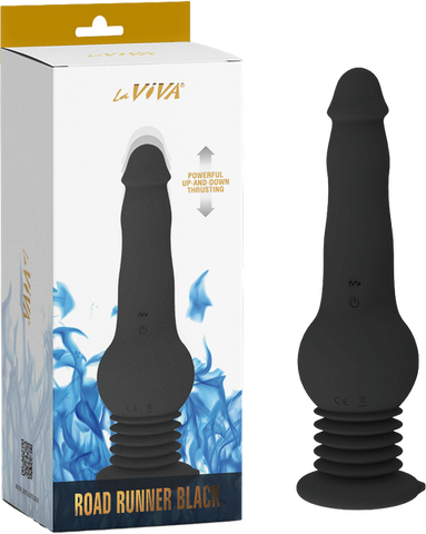 La Viva Road Runner – Rechargeable Vibrating Rotating Thrusting Vibrator Black > Vibrators > Standard Vibrators