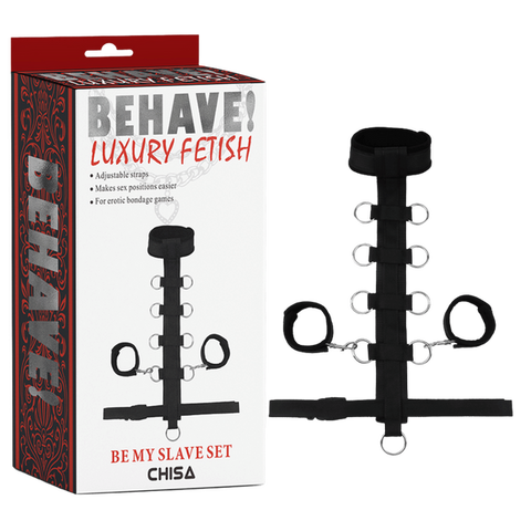 Be My Slave Set – Adjustable Straps with Cuffs and Restraint Strap Bondage Set One Size > Bondage Gear > Restraints
