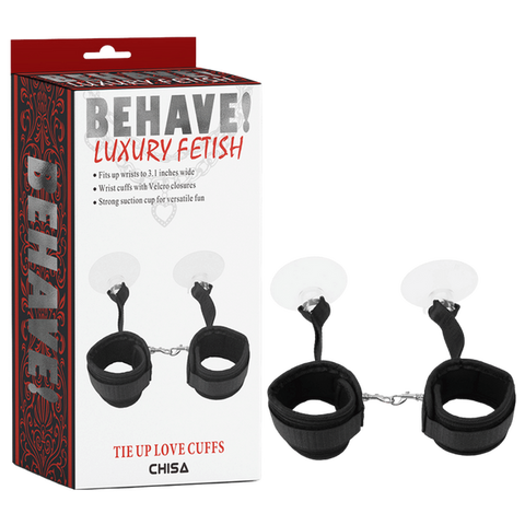 Tie Up Love Cuffs – Fully Adjustable Love Cuffs with Strong Suction Cups One Size > Bondage Gear > Restraints
