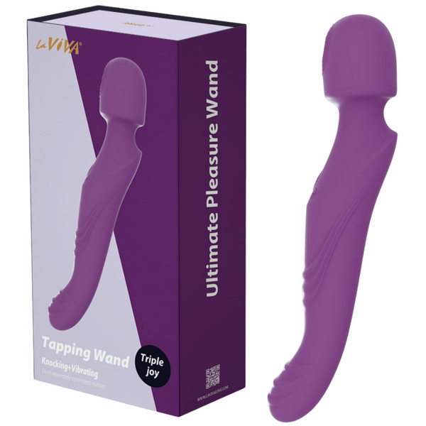 Laviva Tapping and Vibrating Wand – Luxury 10.35 Inch Wand Vibrator One Size > Sex Toys > Massage Wands