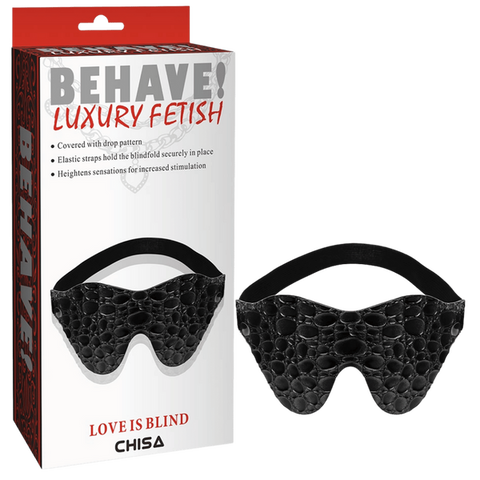 Love Is Blind Drop Pattern – Adjustable Elastic Strap Sensation Enhancer One Size > Bondage Gear > Blindfolds