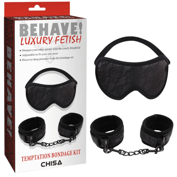 Temptation Bondage Kit – Adjustable Collar and Handcuffs Bondage Kit One Size > Bondage Gear > Bondage Kits