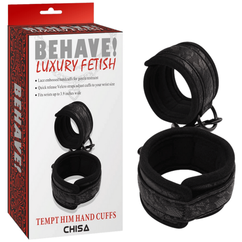 Tempt Him Hand Cuffs – Fully Adjustable Quick Release Handcuffs One Size > Bondage Gear > Handcuffs