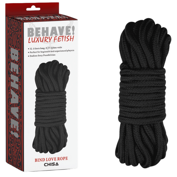 Bing Love Rope Soft Durable 10 Meter Sturdy Weave Rope Play Rope Black > Bondage Gear > Rope
