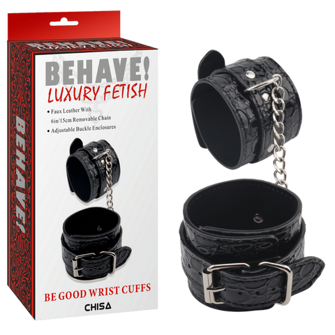 Be Good Wrist Cuffs – Fully Adjustable Metal Hook Restraints Bondage Accessory One Size > Bondage Gear > Restraints