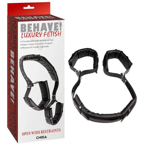 Open Wide Restraints – Fully Adjustable Bondage Restraints with Metal Hook Secondary image